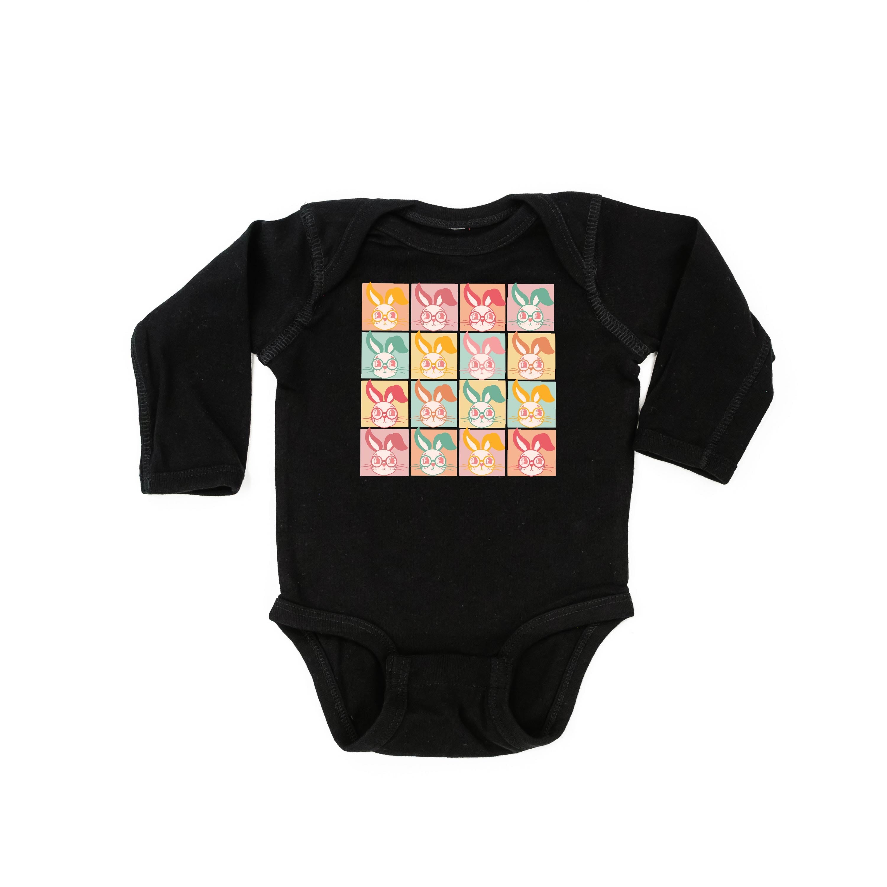 Clever Pastel Bunnies - Child LONG SLEEVE Tee Little Mama Shirt Shop