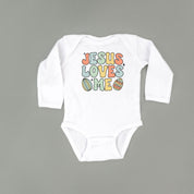 Easter Eggs Jesus Loves Me - Boy Version - Child LONG SLEEVE Tee Little Mama Shirt Shop