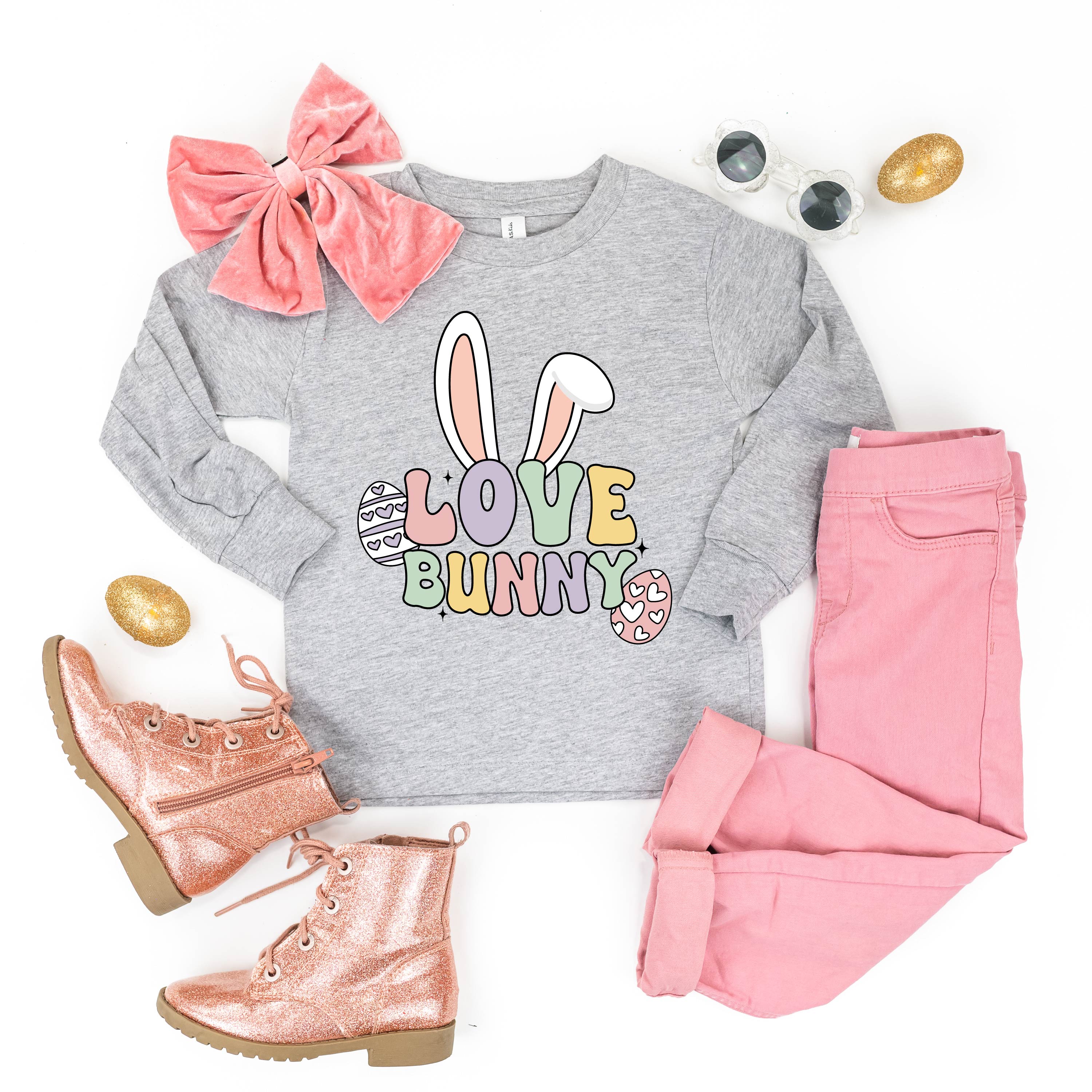 Love Bunny - Child LONG SLEEVE TEe Little Mama Shirt Shop
