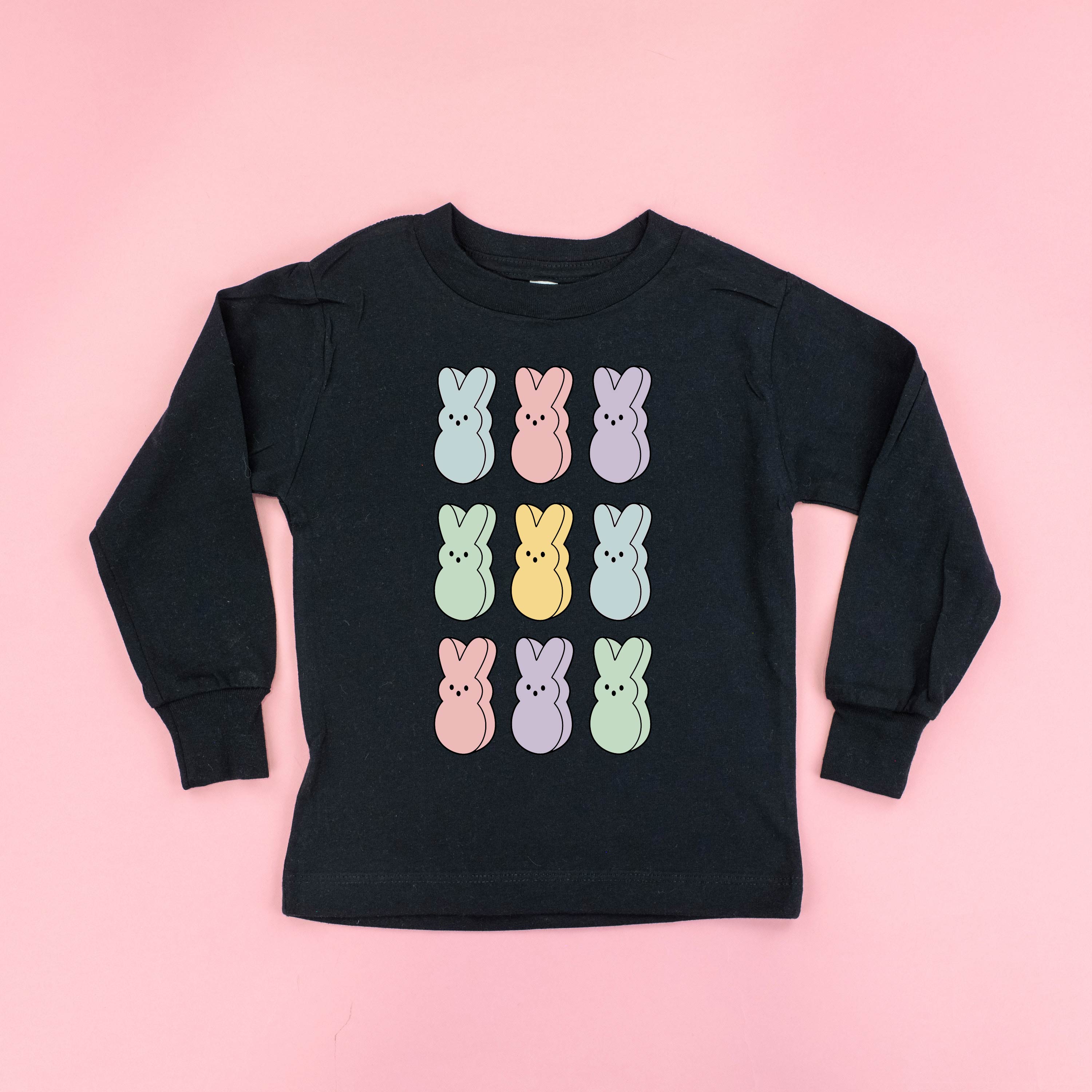 Pastel Peeps - 3x3 - Child LONG SLEEVE Tee Little Mama Shirt Shop
