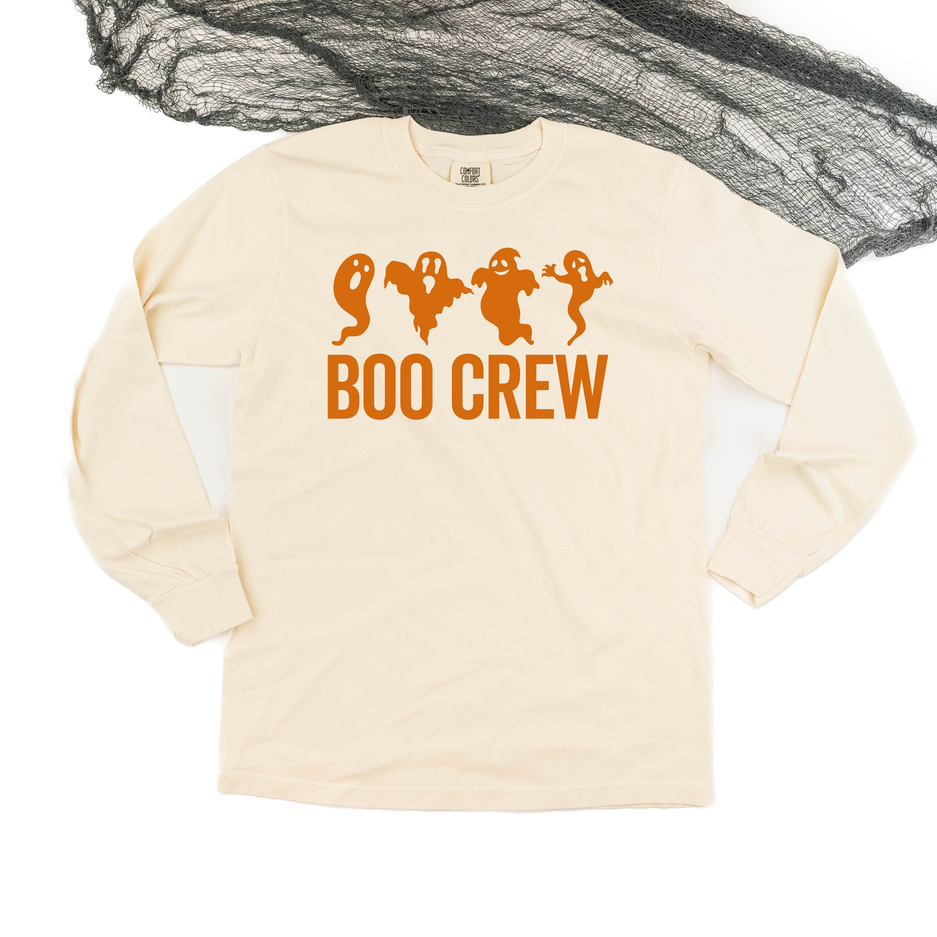 Boo Crew - Long Sleeve Comfort Colors Tee Little Mama Shirt Shop