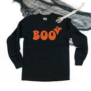 Boo (Ghost) - Long Sleeve Comfort Colors Tee Little Mama Shirt Shop