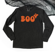 Boo (Ghost) - Long Sleeve Comfort Colors Tee Little Mama Shirt Shop