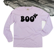 Boo (Ghost) - Long Sleeve Comfort Colors Tee Little Mama Shirt Shop