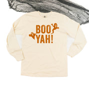 Boo Yah! - Long Sleeve Comfort Colors Tee Little Mama Shirt Shop
