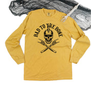 Bad to the Bone - Long Sleeve Comfort Colors Tee Little Mama Shirt Shop
