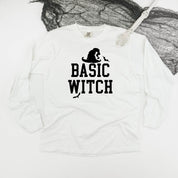 Basic Witch - Long Sleeve Comfort Colors Tee Little Mama Shirt Shop