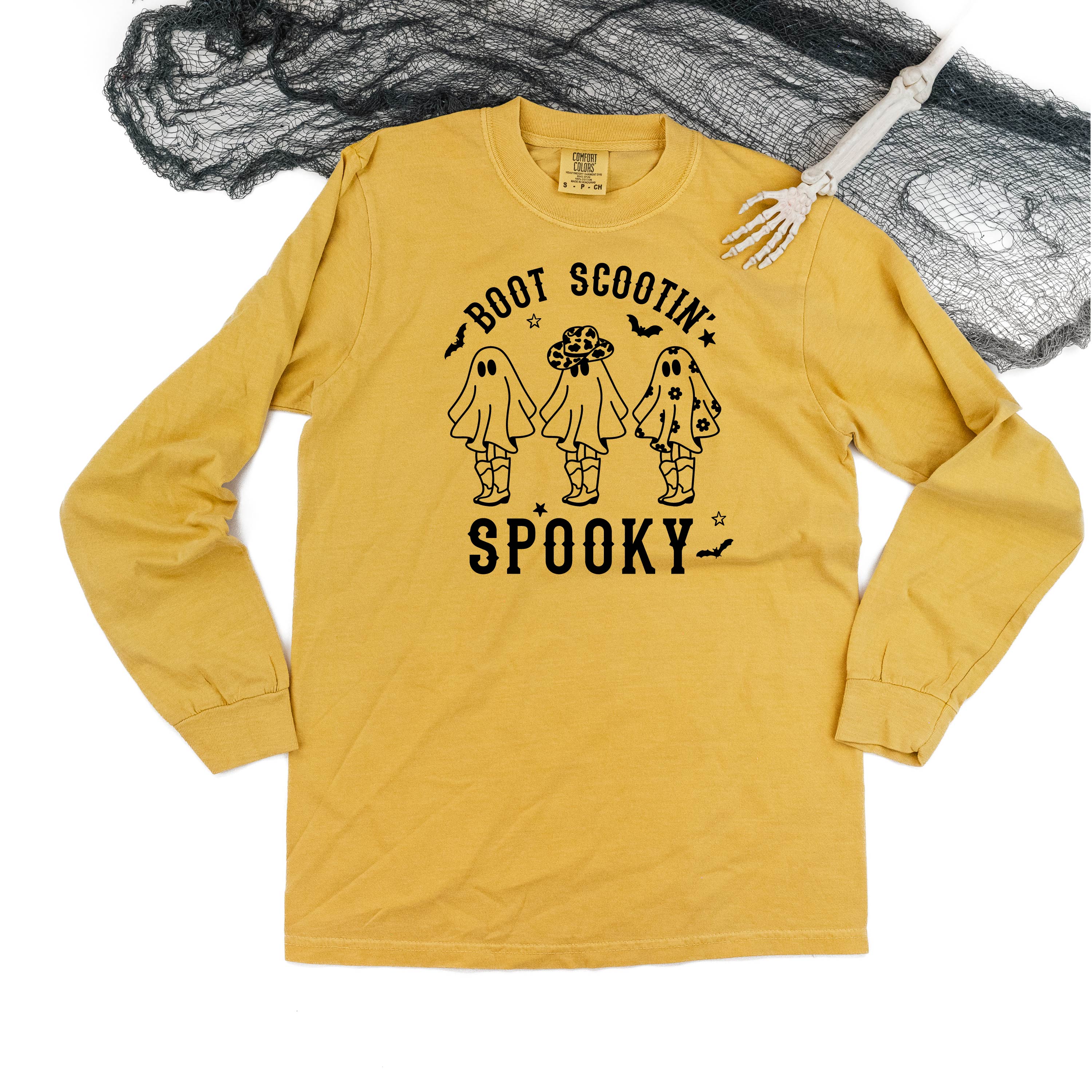 long_sleeve_comfort_colors_boot_scootin_spooky_little_mama_shirt_shop