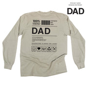 Dad Ingredients - LONG SLEEVE Comfort Colors Tee Little Mama Shirt Shop