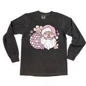 Disco Santa - LONG SLEEVE Comfort Colors Tee Little Mama Shirt Shop