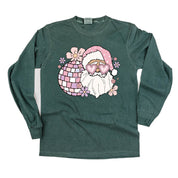 Disco Santa - LONG SLEEVE Comfort Colors Tee Little Mama Shirt Shop