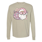 Disco Santa - LONG SLEEVE Comfort Colors Tee Little Mama Shirt Shop