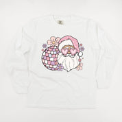 Disco Santa - LONG SLEEVE Comfort Colors Tee Little Mama Shirt Shop