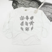 Fall Leaves - LONG SLEEVE Comfort Colors Tee Little Mama Shirt Shop