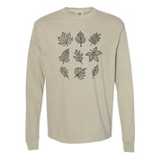 Fall Leaves - LONG SLEEVE Comfort Colors Tee Little Mama Shirt Shop