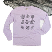 Fall Leaves - LONG SLEEVE Comfort Colors Tee Little Mama Shirt Shop