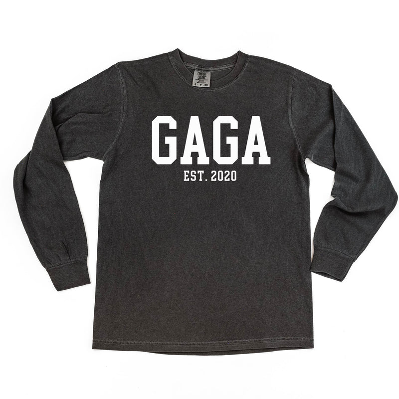 Gaga - EST. (Select Your Year) - LONG SLEEVE COMFORT COLORS TEE