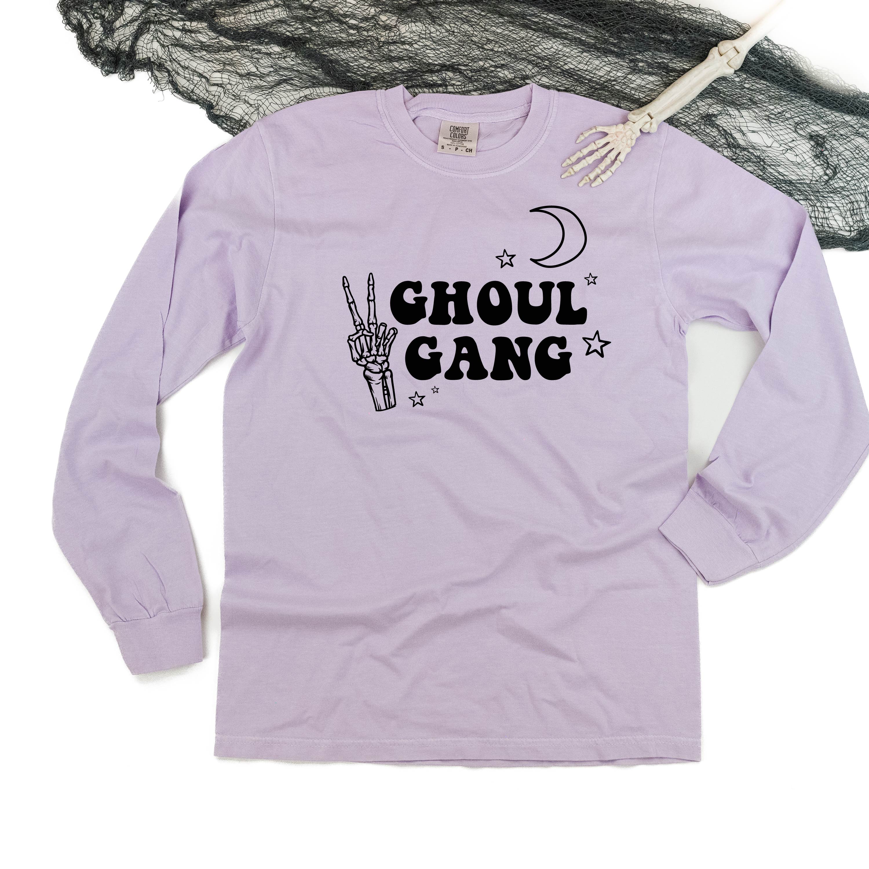 Ghoul Gang - Long Sleeve Comfort Colors Tee Little Mama Shirt Shop