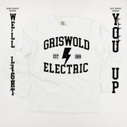 Griswold Electric - We'll Light You Up - LONG SLEEVE Comfort Colors Tee Little Mama Shirt Shop