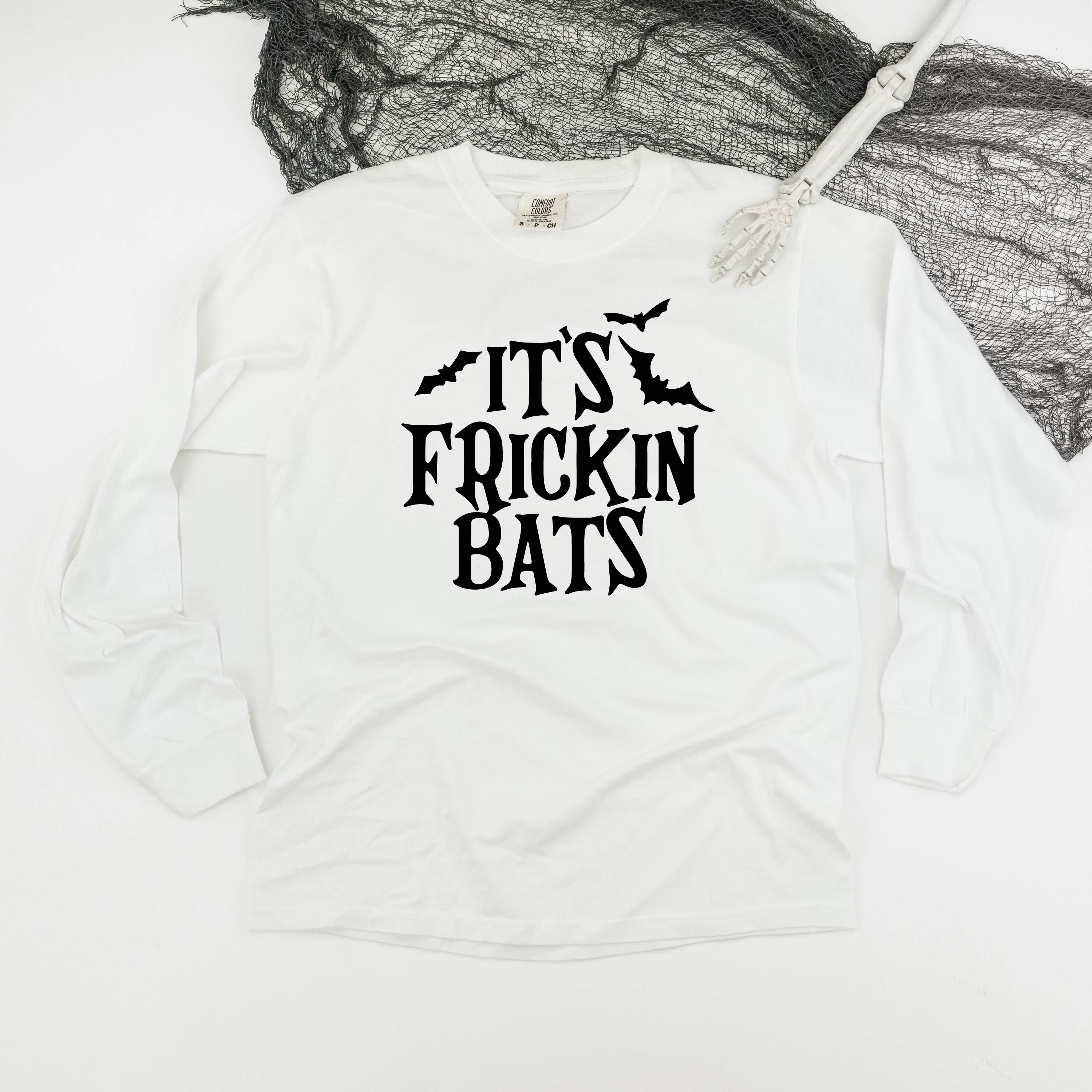It's Frickin Bats - Long Sleeve Comfort Colors Tee Little Mama Shirt Shop