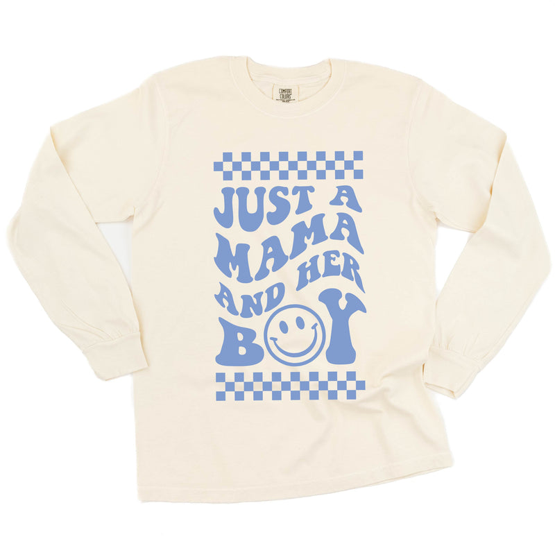 THE RETRO EDIT - Just a Mama and Her Boy (Singular) - LONG SLEEVE COMFORT COLORS TEE