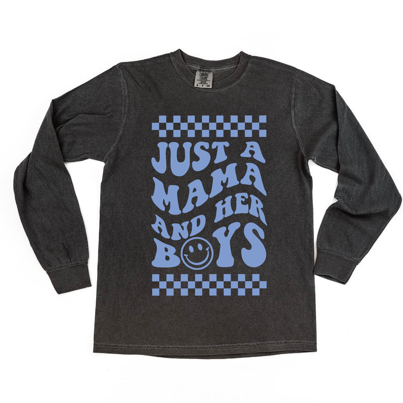 THE RETRO EDIT - Just a Mama and Her Boys (Plural) - LONG SLEEVE COMFORT COLORS TEE