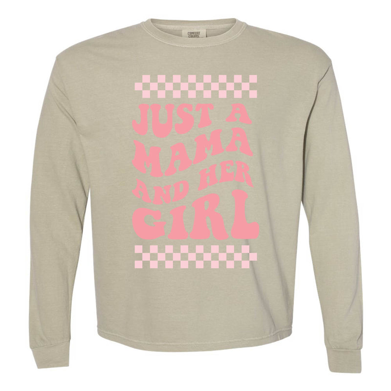 THE RETRO EDIT - Just a Mama and Her Girl (Singular) - LONG SLEEVE COMFORT COLORS TEE
