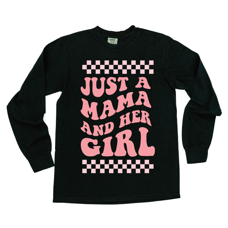 THE RETRO EDIT - Just a Mama and Her Girl (Singular) - LONG SLEEVE COMFORT COLORS TEE