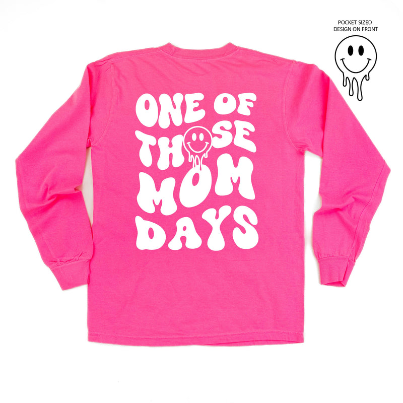 Melting Motherhood - ONE OF THOSE MOM DAYS - (w/ Melty Smiley) - LONG SLEEVE COMFORT COLORS TEE