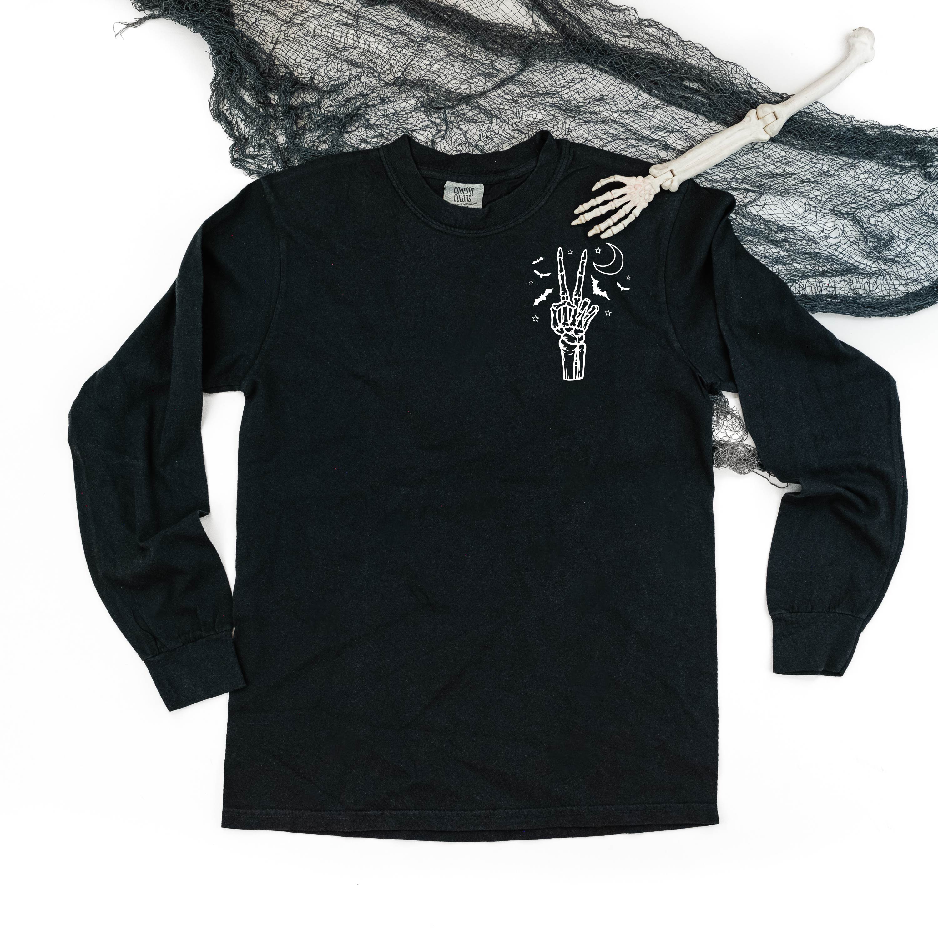 long_sleeve_comfort_colors_peace_skeleton_little_mama_shirt_shop