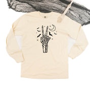 Peace - Skeleton - Long Sleeve Comfort Colors Tee Little Mama Shirt Shop