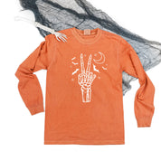 Peace - Skeleton - Long Sleeve Comfort Colors Tee Little Mama Shirt Shop