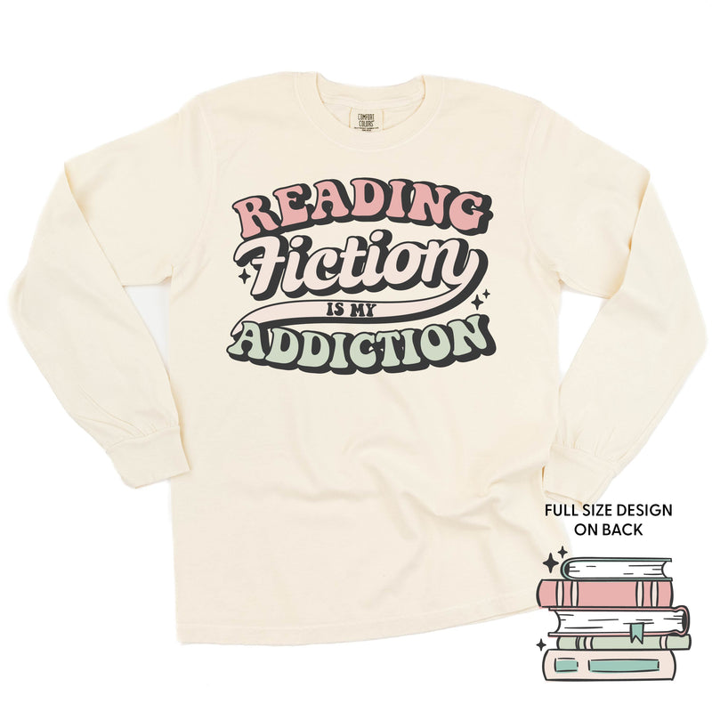 long_sleeve_comfort_colors_reading_fiction_is_my_addiction_little_mama_shirt_shop