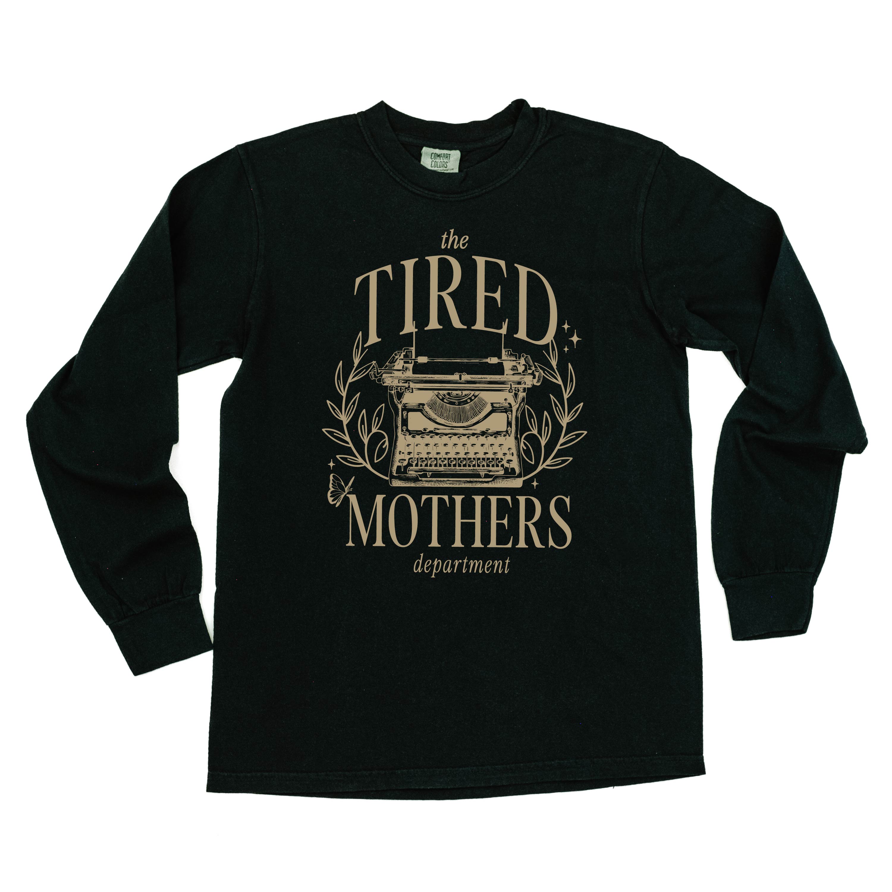THE TIRED MOTHERS DEPARTMENT - LONG SLEEVE COMFORT COLORS TEE Little Mama Shirt Shop