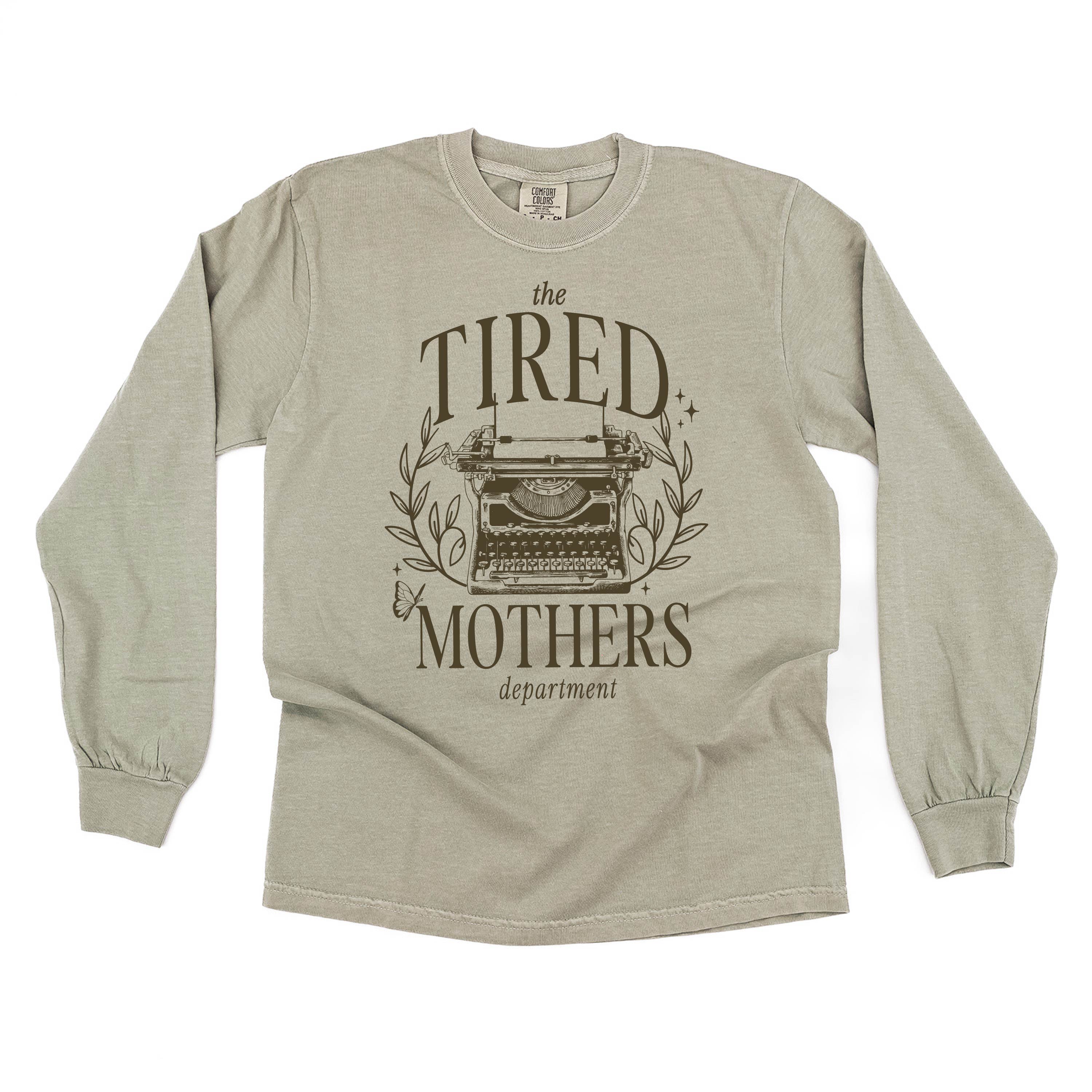 THE TIRED MOTHERS DEPARTMENT - LONG SLEEVE COMFORT COLORS TEE Little Mama Shirt Shop