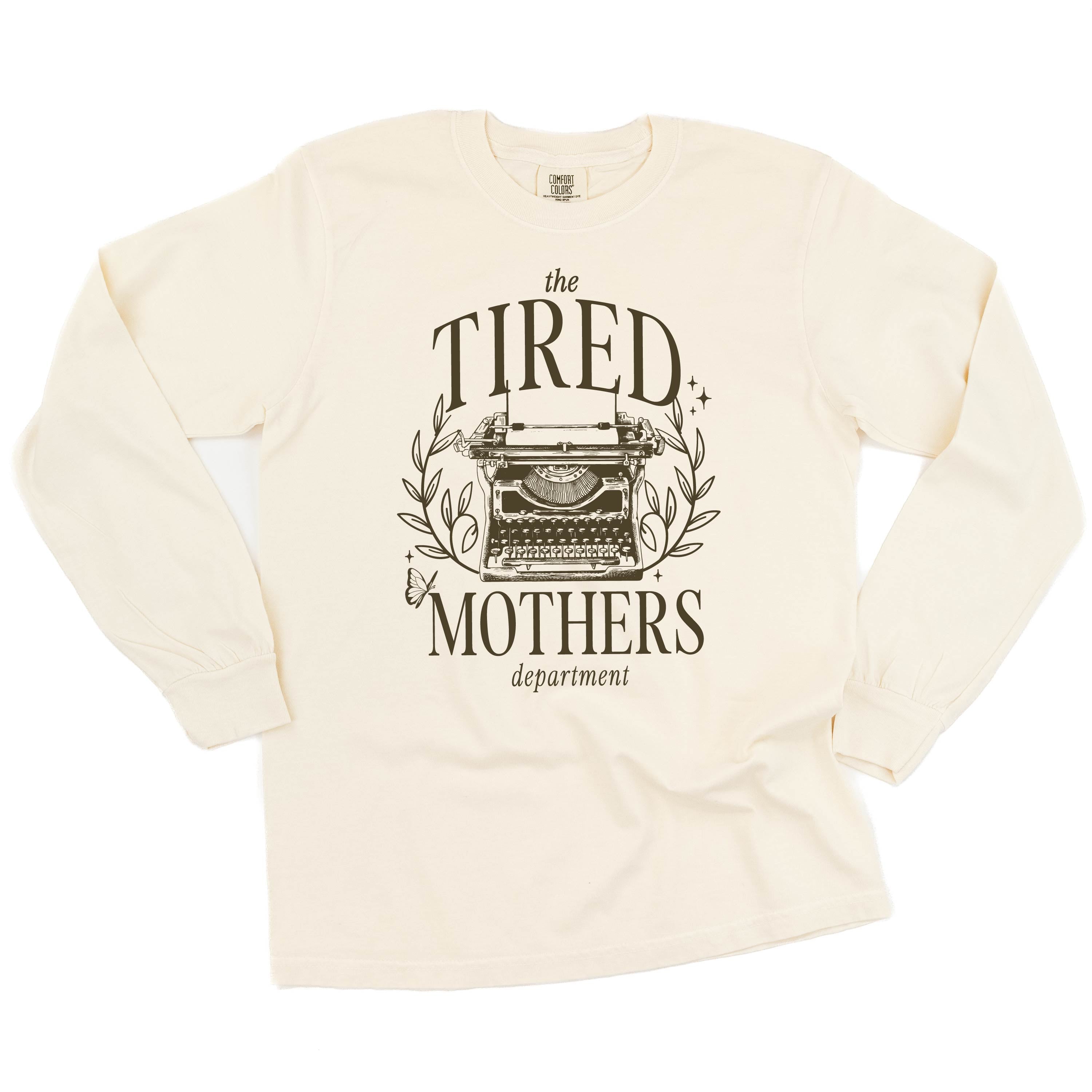 THE TIRED MOTHERS DEPARTMENT - LONG SLEEVE COMFORT COLORS TEE Little Mama Shirt Shop