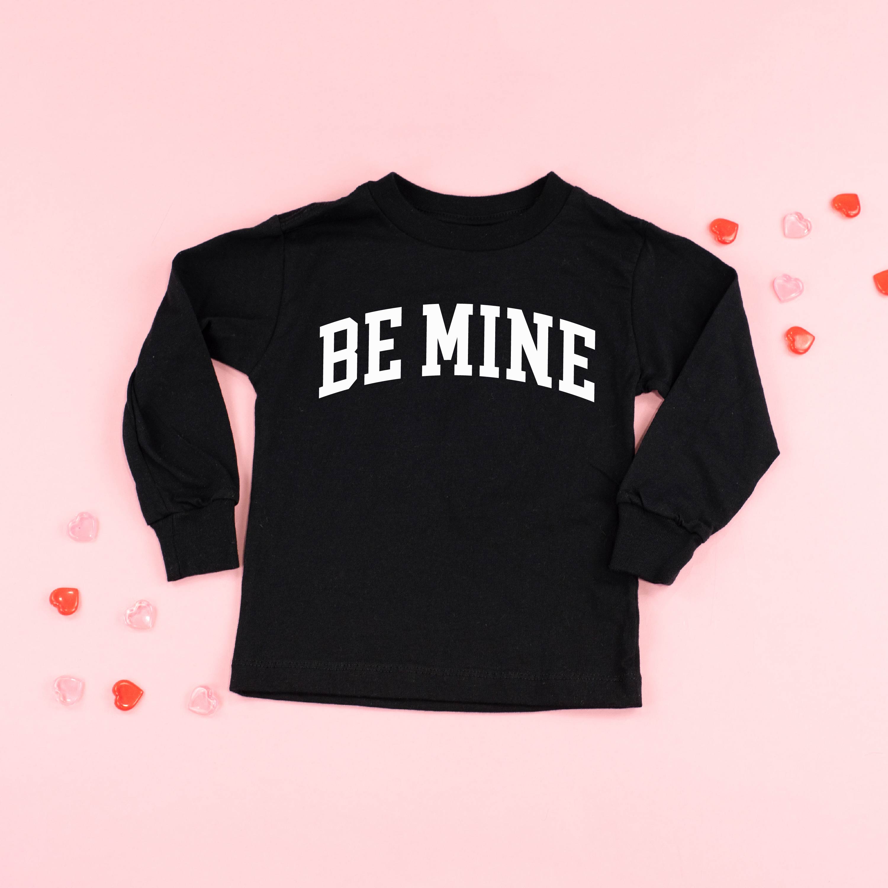 Arched Be Mine - Varsity - Child Long Sleeve Tee Little Mama Shirt Shop