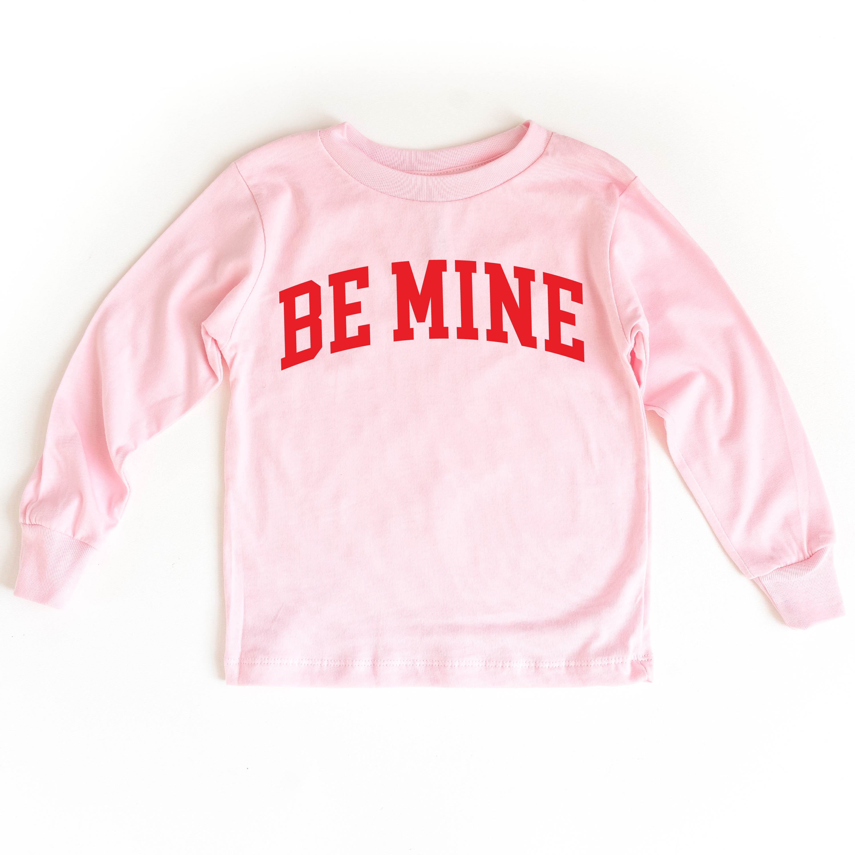 Arched Be Mine - Varsity - Child Long Sleeve Tee Little Mama Shirt Shop