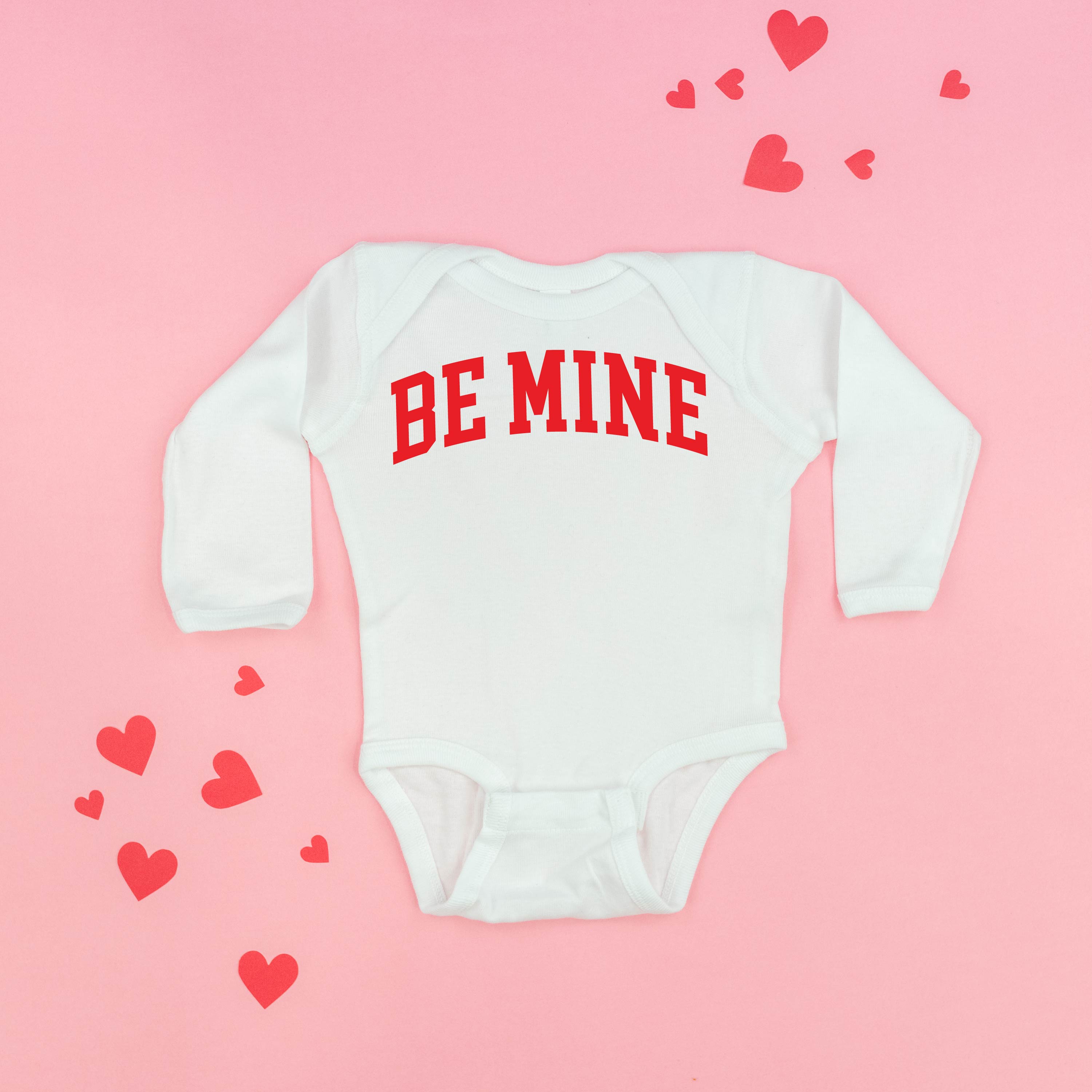 Arched Be Mine - Varsity - Child Long Sleeve Tee Little Mama Shirt Shop