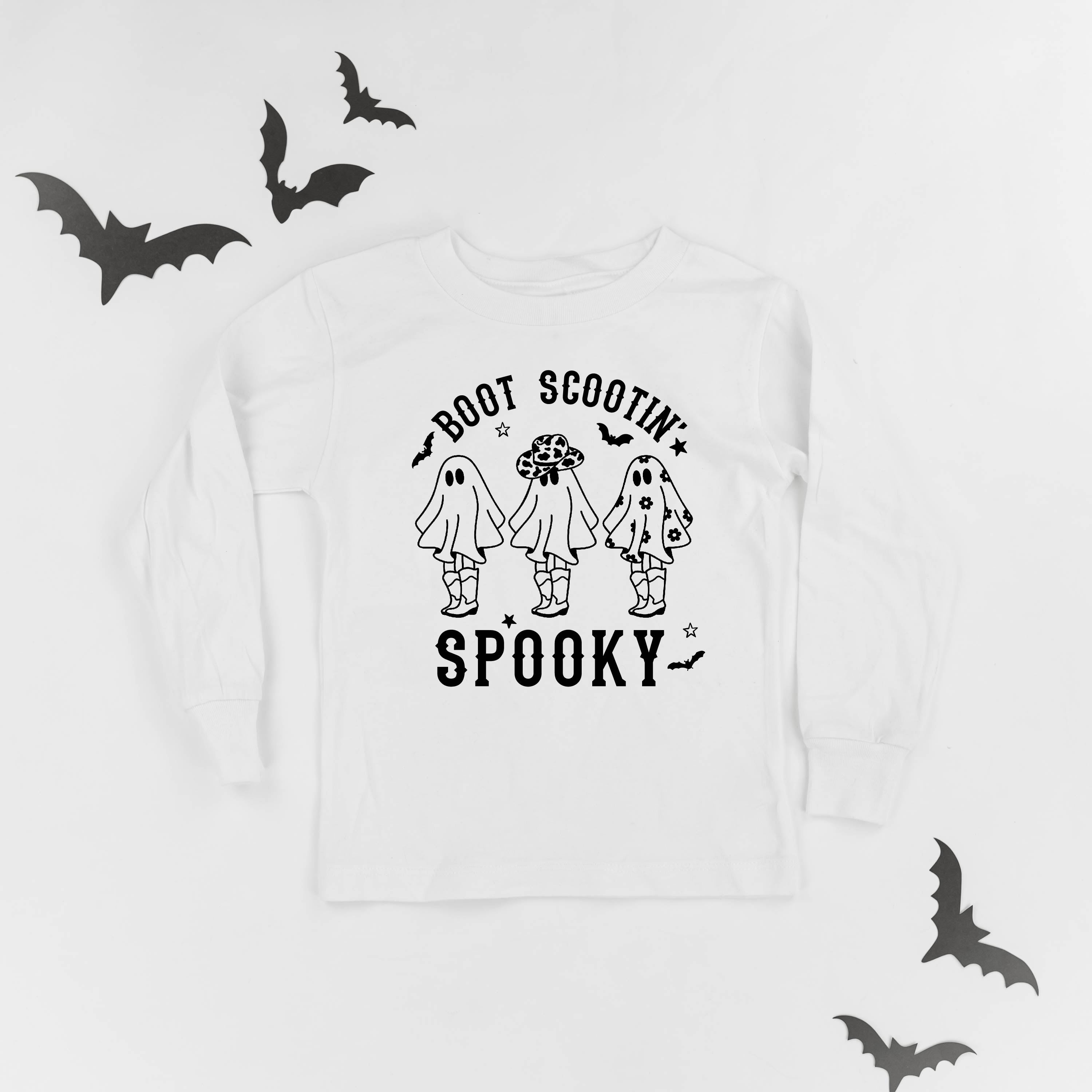 Boot Scootin' Spooky - Child Long Sleeve Tee Little Mama Shirt Shop
