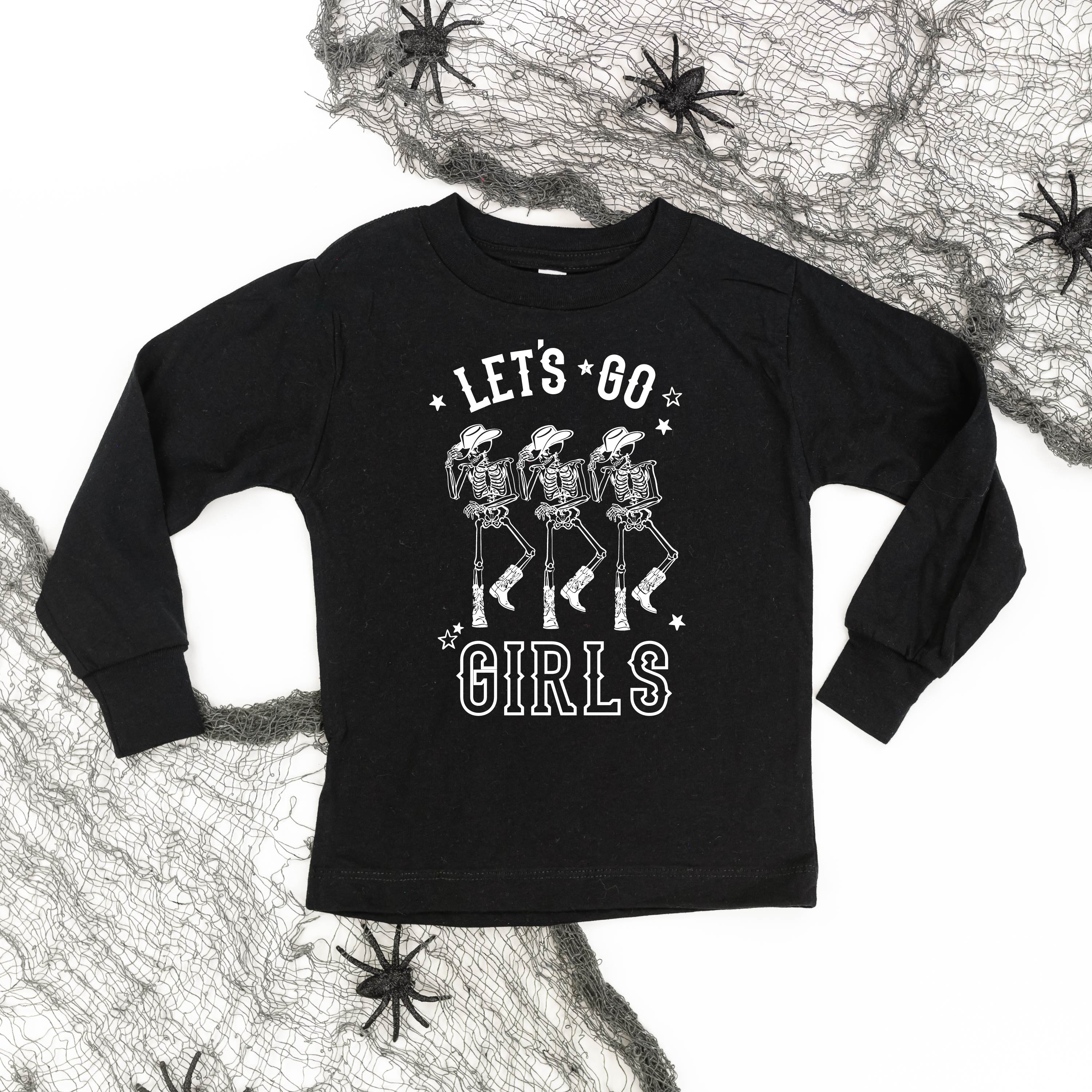 Cowgirl Skellies - Let's Go Girls - Child Long Sleeve Tee Little Mama Shirt Shop