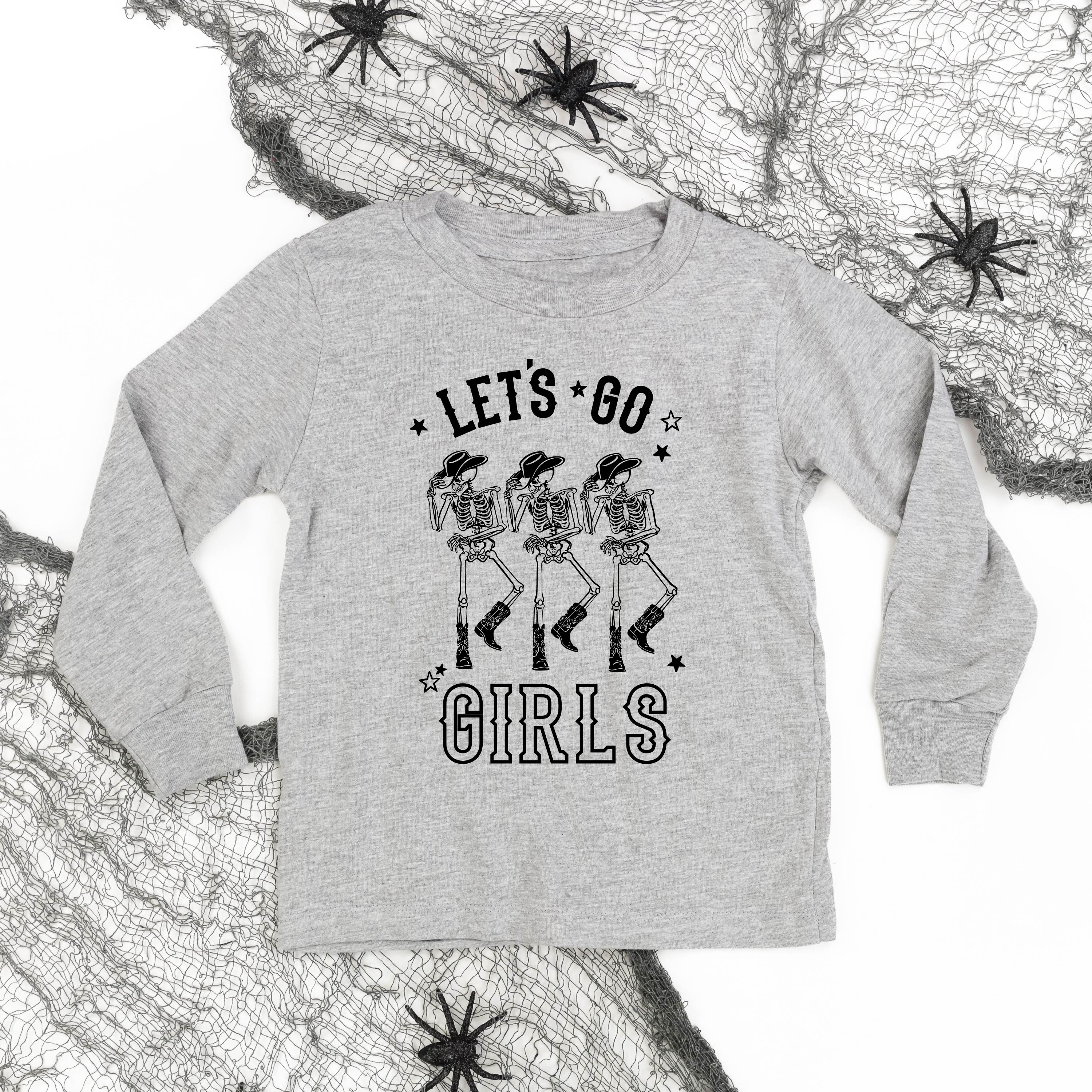 Cowgirl Skellies - Let's Go Girls - Child Long Sleeve Tee Little Mama Shirt Shop