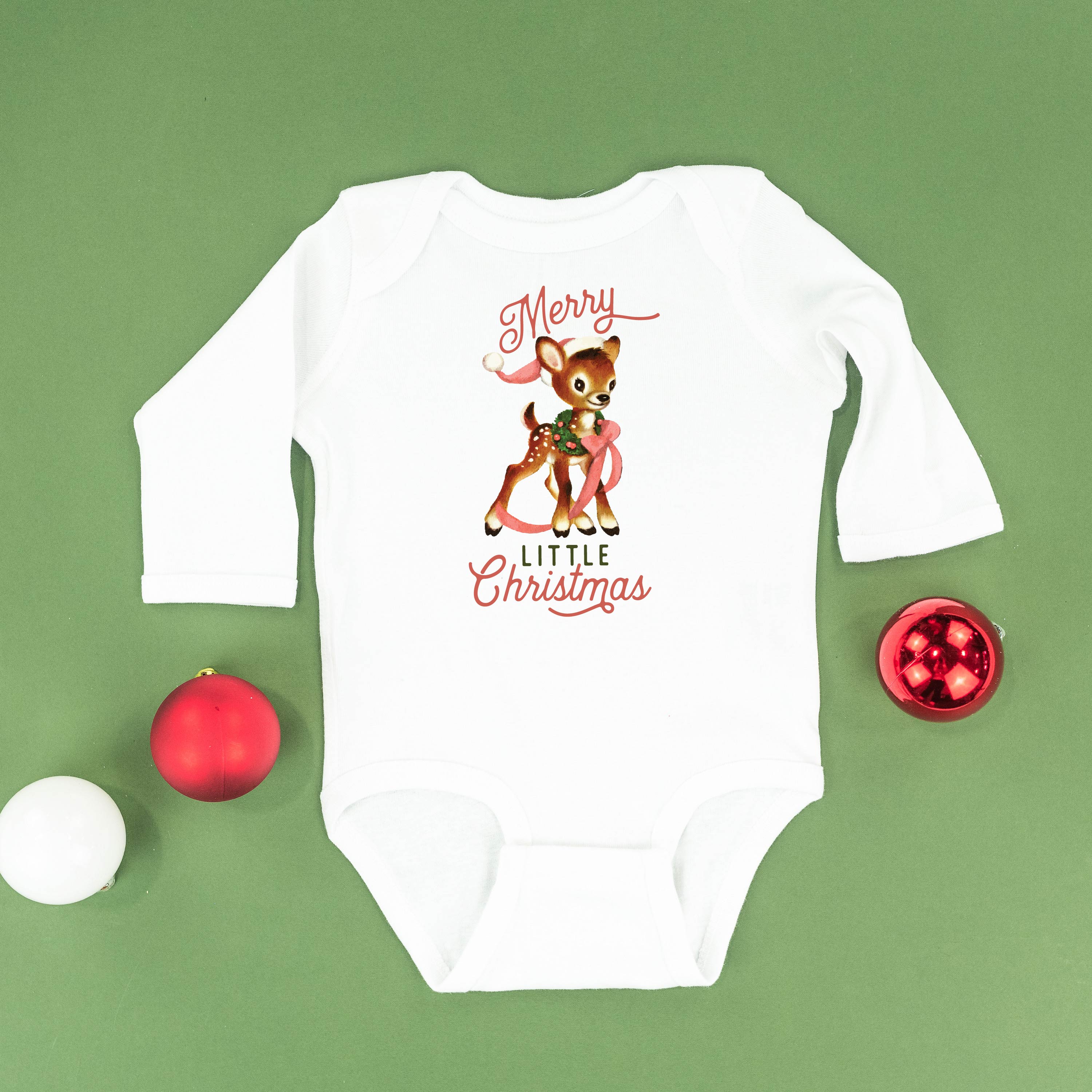 Merry Little Christmas - Child LONG SLEEVE Tee Little Mama Shirt Shop
