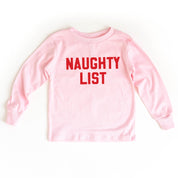 Naughty List - Child LONG SLEEVE Tee Little Mama Shirt Shop