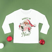Naughty Or Nice? - Child LONG SLEEVE Tee Little Mama Shirt Shop