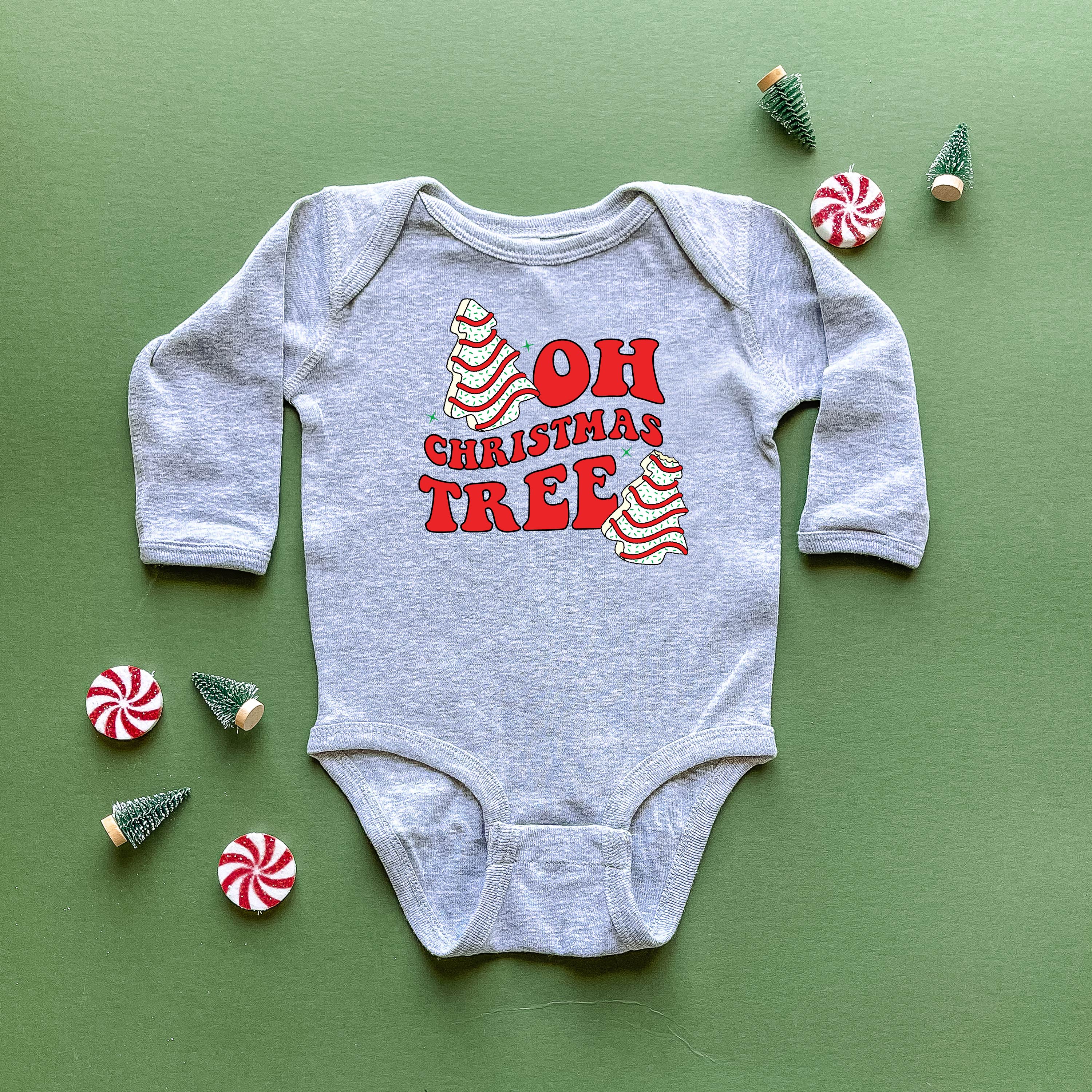 Oh Christmas Tree - Child LONG SLEEVE Tee Little Mama Shirt Shop