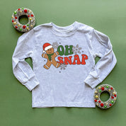Oh Snap - Gingerbread Man - Child LONG SLEEVE Tee Little Mama Shirt Shop