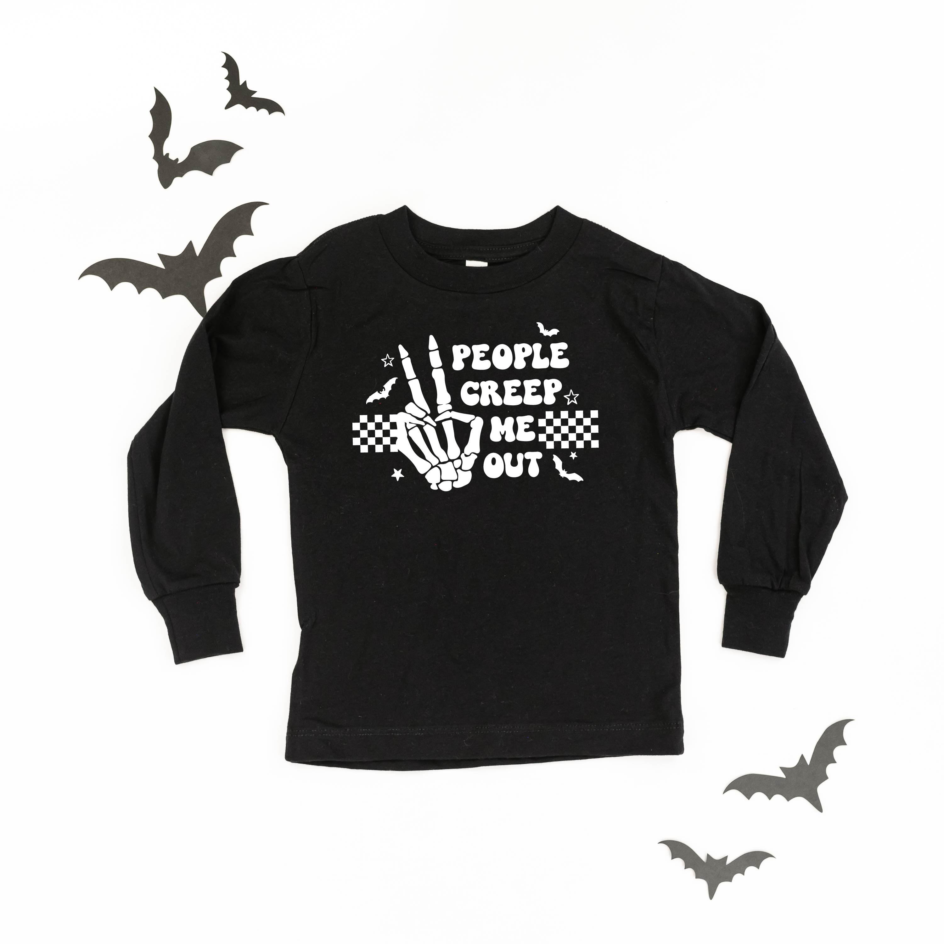 People Creep Me Out - Child Long Sleeve Tee Little Mama Shirt Shop