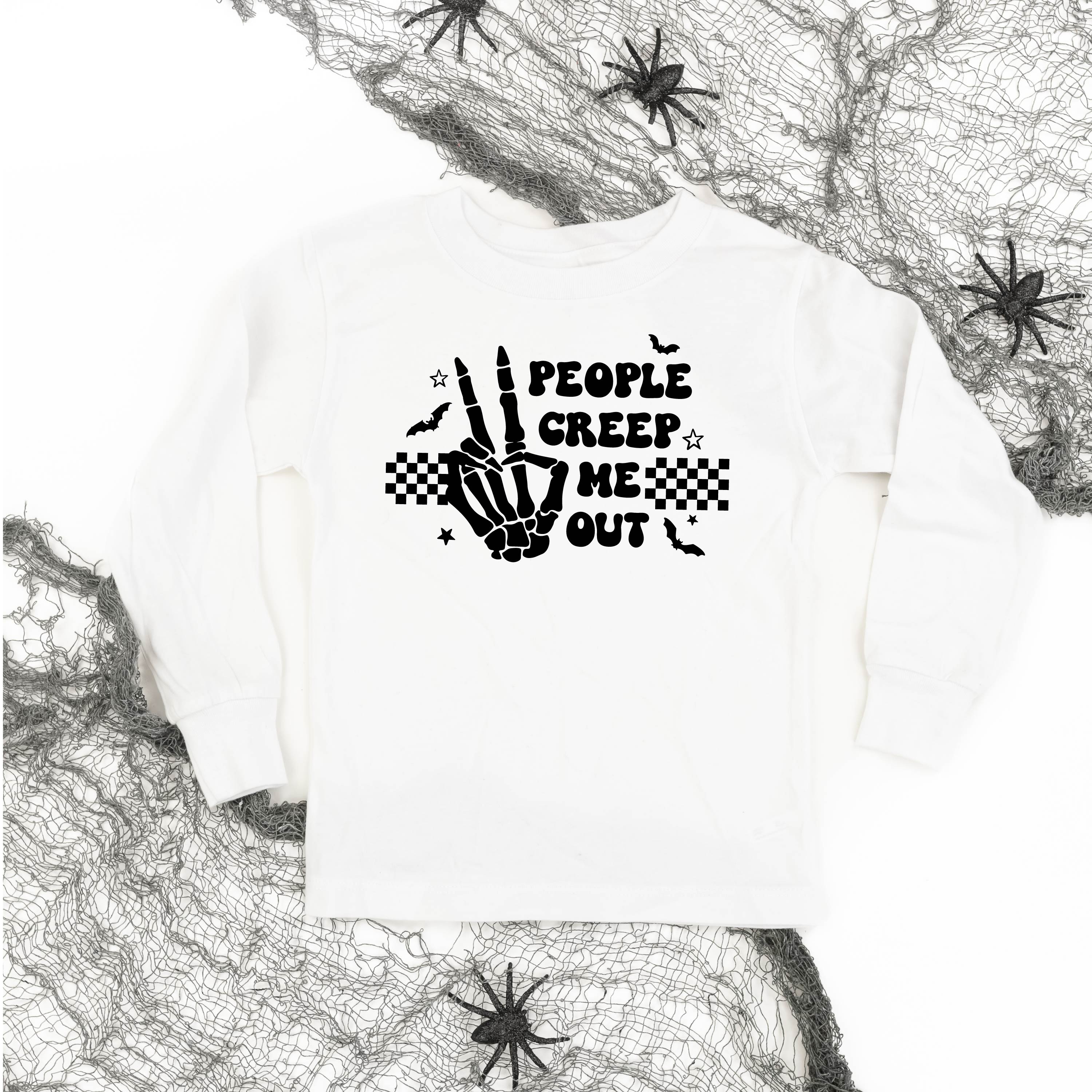People Creep Me Out - Child Long Sleeve Tee Little Mama Shirt Shop