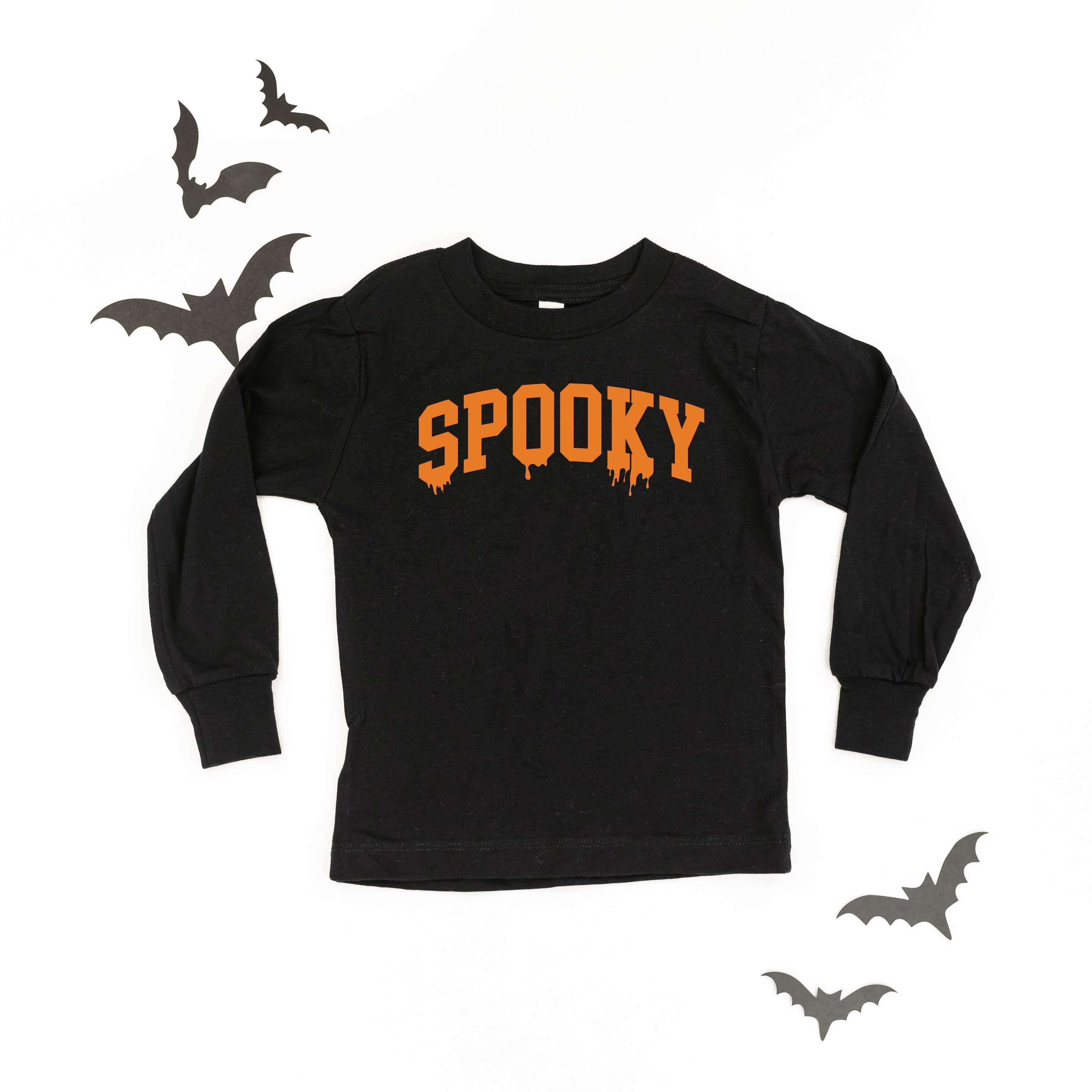 Spooky (Dripping) - Child Long Sleeve Tee Little Mama Shirt Shop
